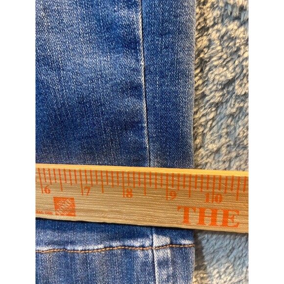 Ella Moss Cropped Jeans Womens 4 Blue Flat Front Wide Leg Slash Pockets Classic - Picture 7 of 10